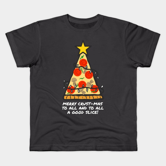 Christmas Tree Pizza Kids T-Shirt by faiiryliite